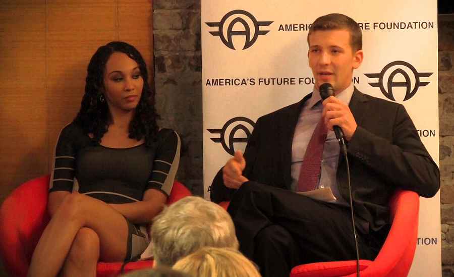 Francesca Chambers with her husband in American's Future Foundation